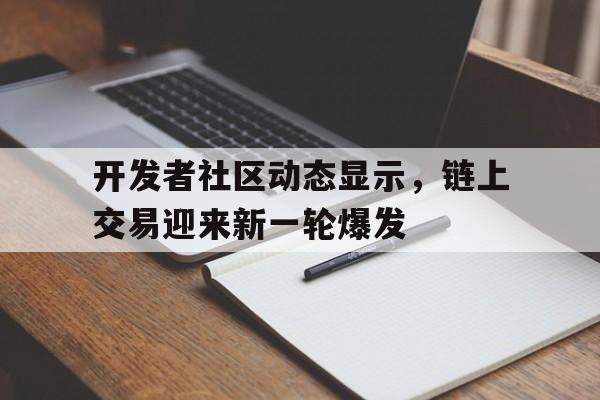 关于开发者社区动态显示，链上交易迎来新一轮爆发的信息